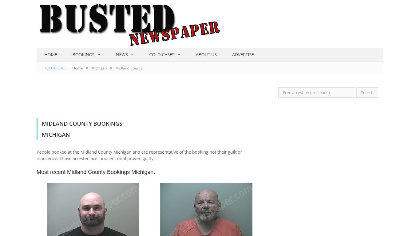 Midland County, MI Mugshots - BUSTEDNEWSPAPER.COM